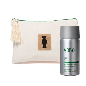 Combo Presente Natal Arbo: Refil Desodorante Colônia 100ml + Nécessaire