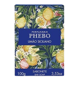 10 Unidades - Sabonete Limão Siciliano PHEBO Amarelo 100g