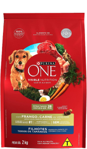 Ração Seca para Cães Filhotes Todas as Raças Frango e Carne 2kg - Purina One