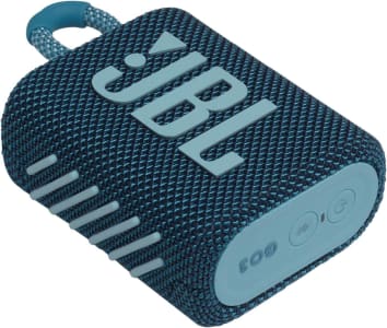 Caixa de Som JBL GO 3, Impermeável, Bluetooth, Áudio de Alta Resolução (Azul)