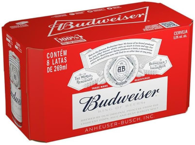 Pack de Budweiser Lata 269ML, 8 Unidades