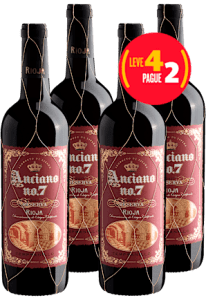 Kit Leve 4 Pague 2 Anciano no. 7 Tempranillo Reserva Rioja DOCa