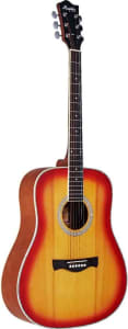 Violão acústico Dreadnought non-cutaway aço Cherry burst satin MD-20 Memphis