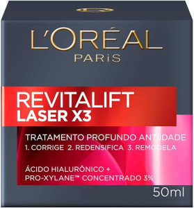 Creme Facial Anti-idade L'Oréal Paris Revitalift Laser X3 Diurno, 50ml