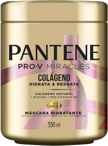  Máscara Hidratante Pantene Colágeno Hidrata e Resgata 550ml, Pantene 