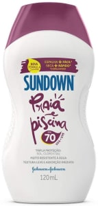 Protetor Solar Praia e Piscina FPS 70, Johnson's, 120 ml