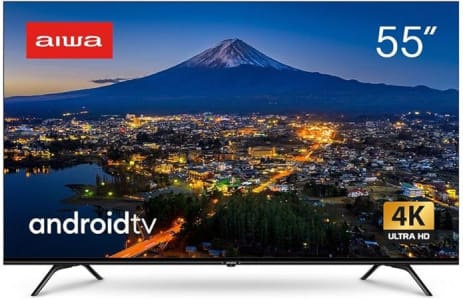 SmartTV Aiwa 55” Android, 4K, Borda Ultrafina, Dolby Vision & Atmos - AWS-TV-55-BL-01 TV 55" ANDROID - BORDA INFINITA AWS-TV-55-BL-01 BIVOLT