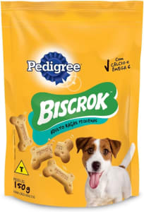 3 Unidades — Biscoito Pedigree Biscrok para Cães Adultos Raças Pequenas 150g