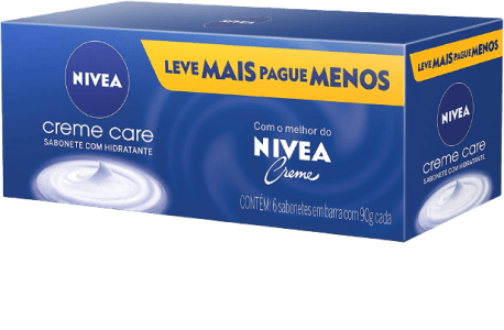 Kit Sabonete 6 Unidades em Barra Creme Care 90g - Nivea