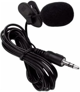 Mini Microfone Condensador De Lapela Profissional Portátil Compacto Universal