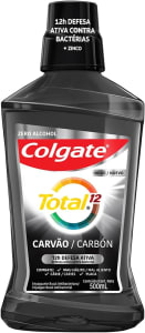 Enxaguante Bucal Multibenefício Colgate Total 12 Carvão Ativado 500ml