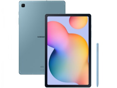 Tablet Samsung Galaxy Tab S6 Lite com Caneta 10,4" 64GB 4GB RAM Android 13 Octa-Core Wi-Fi — Cor: Azul