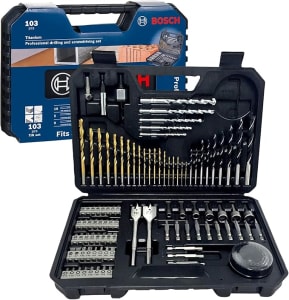 Bosch Kit de pontas e brocas com 103 peças