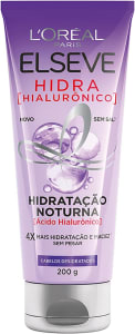 2 Unidades - Creme Hidratação Noturna L'Oréal Paris Elseve Hidra Hialurônico 200g