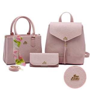 Kit De Bolsa Feminina com lenço + Mochila + Carteira - livia sabatini - Magazine Ofertaesperta