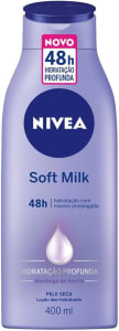 10 Unidades Hidratante Desodorante Soft Milk 400ml - Nivea