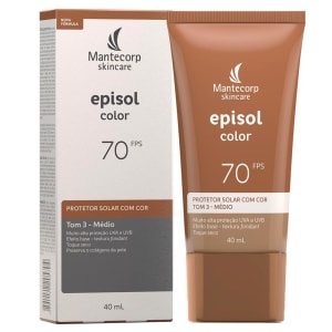 Episol Color Mantecorp Skincare - Protetor Solar com Cor FPS70