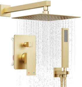 Chuveiro De Parede Com Válvula e Ducha NB3906BG, 25,4 cm - Holispa (Dourado)