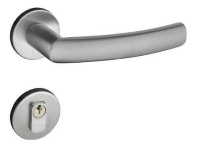 Fechadura Externa Pado Luma Roseta Redonda 55mm Inox - Fechadura e Maçaneta - Magazine Ofertaesperta