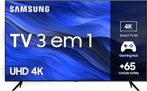 SAMSUNG Smart TV Crystal 50" 4K UHD CU7700 - Alexa built in Samsung Gaming Hub Preto