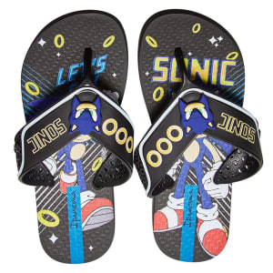 Chinelo Infantil Grandene Ipanema Sonic Game Menino - Preto