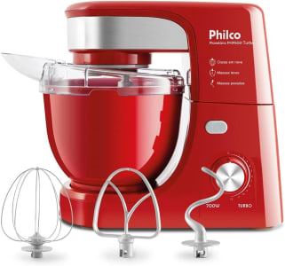 Batedeira Philco Planetaria Turbo Php500, 500w, 12 Vel, 4 L, Vermelha - 220v