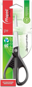 Tesoura 17cm, Maped, Essentials Green, 468010, Preto