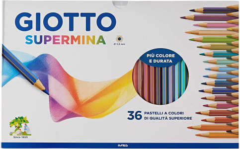  Lápis de Cor Giotto Supermina com 36 cores 