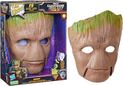 Máscara Sonora do Groot Marvel Marrom e Verde