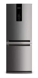 Geladeira Brastemp Frost Free 443l Cor Inox Com Turbo Ice Inverse Bre57a 220v