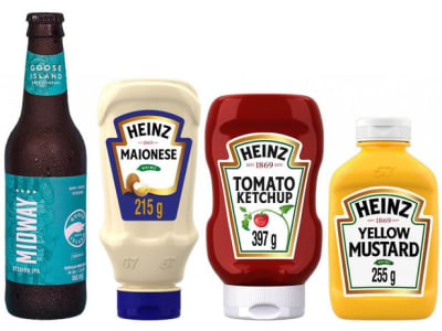 Kit Heinz Ketchup Mostarda Maionese + Cerveja - Goose Island Long Neck 355ml - Magazine Ofertaesperta