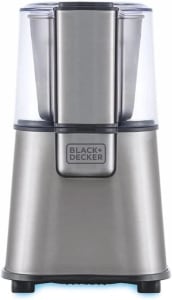 Black Decker Moedor Elétrico e em Inox, Ideal para Cafés e Grãos, Gourmand Gris, Modelo MG200, 127V