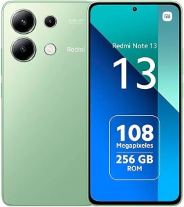 Smartphone Xiaomi Redmi Note 13 8+256G Powerful Snapdragon® performance 120Hz FHD+ AMOLED display 33W fast charging with 5000mAh battery No NFC (Green)