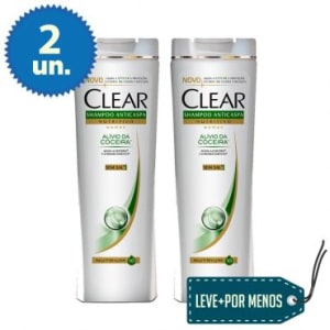 Leve Mais Pague Menos: 2 Shampoos Anticaspa CLEAR Women Alívio da Coceira 400ml