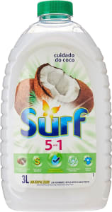 Surf Sabão Líquido 5 Em 1 Cuidado Do Coco 3L