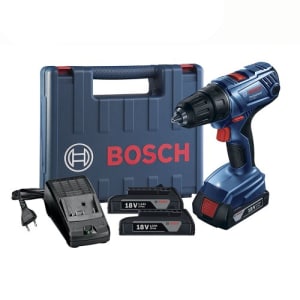 Parafusadeira/Furadeira de Impacto de 1/2 Pol. com 2 Baterias 18V Lítio, Carregador Bivolt e Maleta - BOSCH-GSB180LI