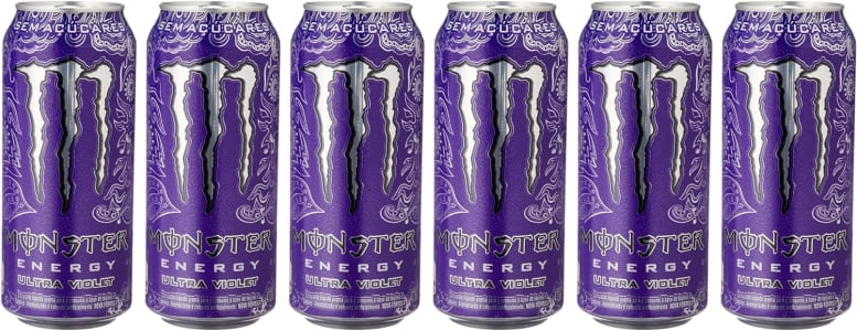 Energético Monster Ultra Violet Lata 473ml - 6 Unidades