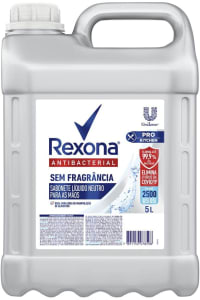  Sabonete Líquido Neutro Antibacterial para as Mãos sem Perfume Rexona Pro Kitchen Galão 5l, Rexona 