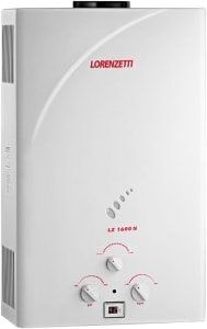 Aquecedor de Água a Gás Lz 1600N Gn 15, 0 L/Min, Lorenzetti, 7412096, Branco, Médio