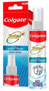 2 Unidades - Spray Bucal Colgate Total 12 Spray Bucal com Agentes Antibacterianos 60ml