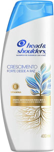 Head & Shoulders - Shampoo para Crescimento de Cabelo, Crescimento Forte desde a Raiz, Shampoo para Crescimento Capilar, Shampoo Antiqueda e Anticaspa