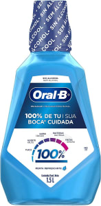 Enxaguante Bucal Oral-B 100% De Sua Boca Cuidada 1,5L
