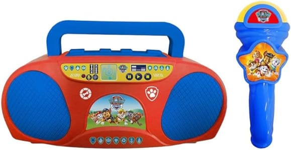 Boombox karaoke Patrulha Canina - Radio com microfone