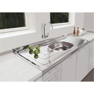 Pia para Cozinha Bella Franke Inox com Válvula - 120x53 cm