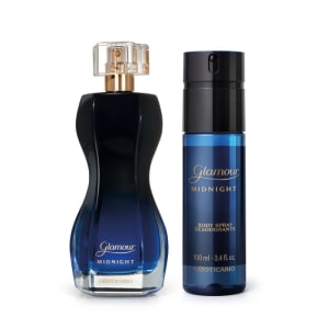 Combo Glamour Midnight: Desodorante Colônia 75ml + Body Spray 100ml