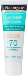 Protetor Solar Neutrogena Sun Fresh Oily Skin Pele Clara Fps 70