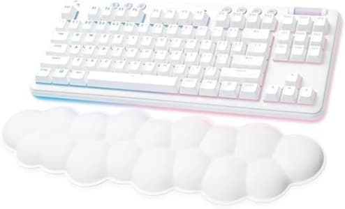 Teclado Mecânico Gamer Sem Fio Logitech G715 RGB LIGHTSYNC Com Switch GX Red Linear, Apoio para Mãos em Formato de Nuvem, Compatível Com PC e Mac, Lay