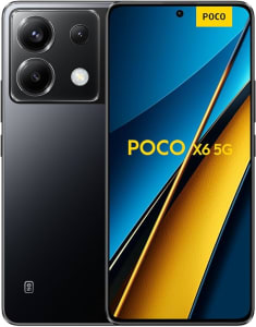 Smartphone Xiaomi POCO X6 5G 8GB+256GB Global Version NFC Snapdragon 7s Gen 2 Smartphone 120Hz FIow AMOLED 64MP Triple Camera With OIS (Black)