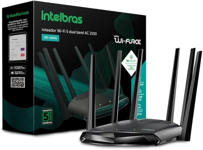 Roteador Wi-Fi 5 Wi-Force W5-2100G Preto Intelbras