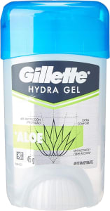 2 Unidades de Desodorante Gel Antitranspirante Hydra Gel Aloe Gillette - 45g